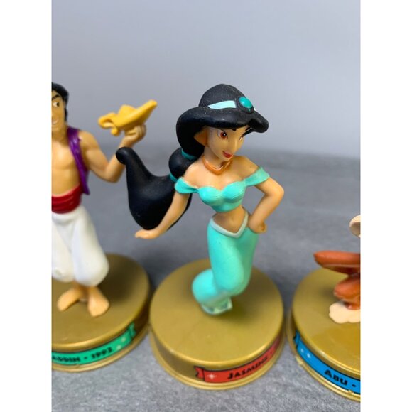 Vintage McDonalds 2002 Disney Aladdin Figure Set Featuring Genie Abu Aladdin Jas - Picture 5 of 16